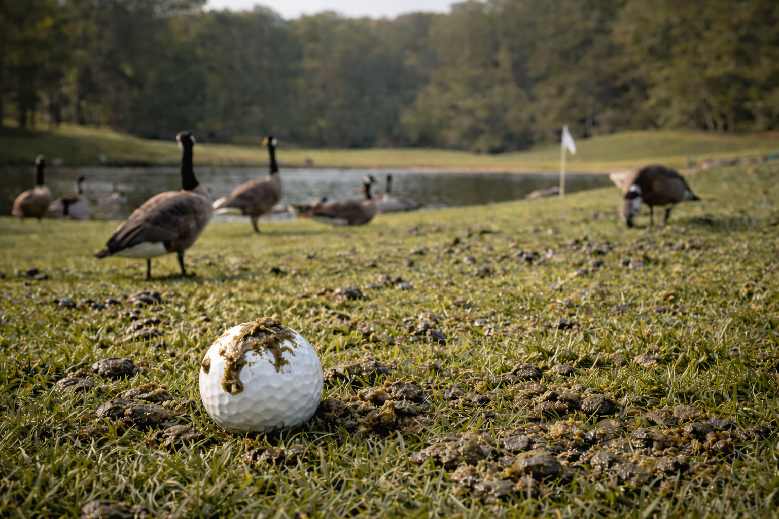 The Green Hazard: The Hidden Risks of Goose Droppings on Golf Courses